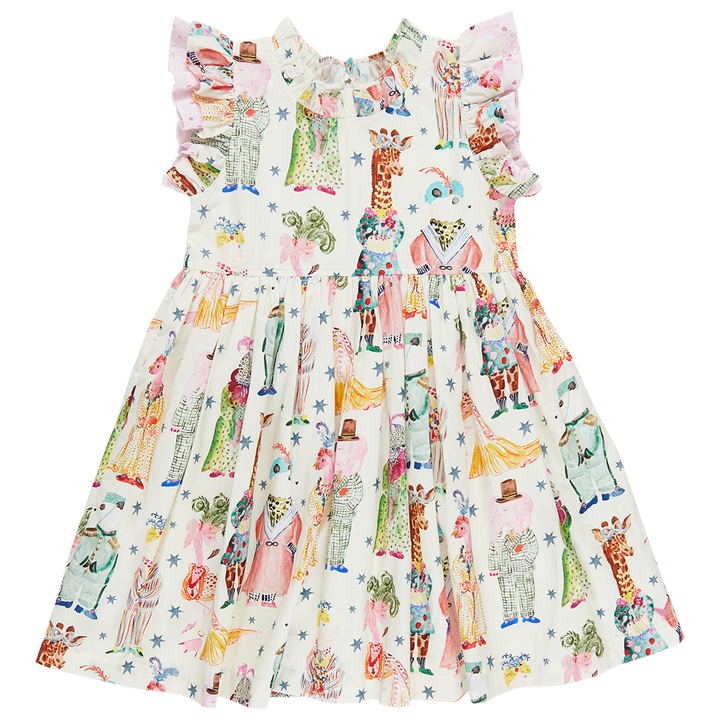 Leila Dress - Circus Animals front