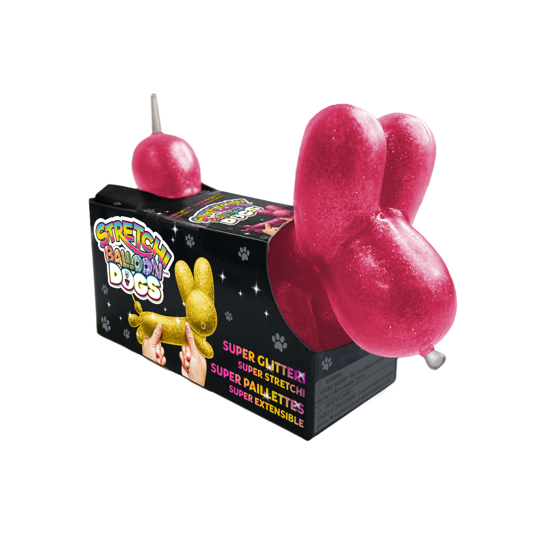 Glitter Balloon Dog red