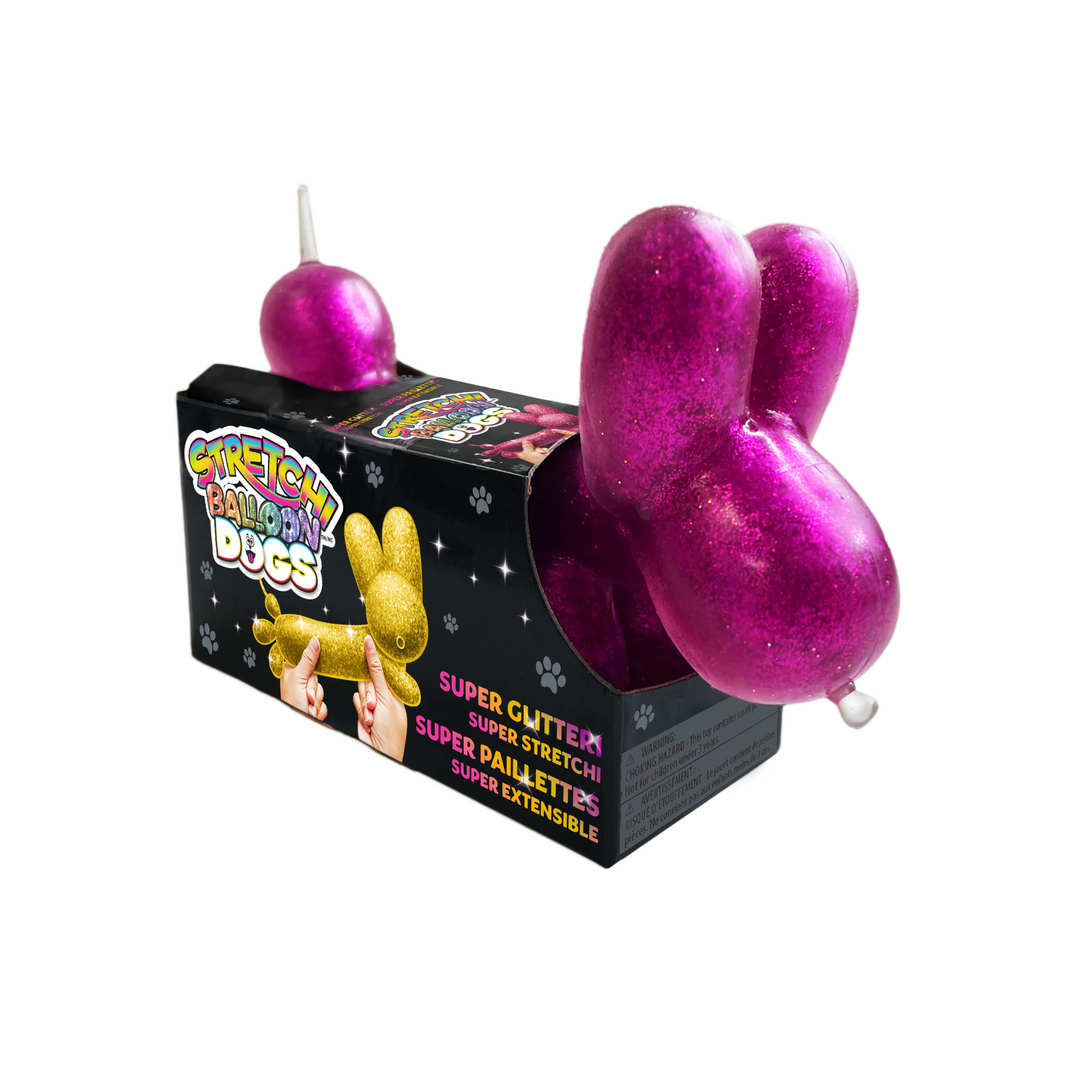 Glitter Balloon Dog pink