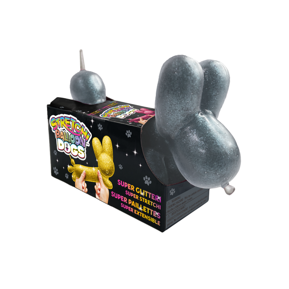 Glitter Balloon Dog gray