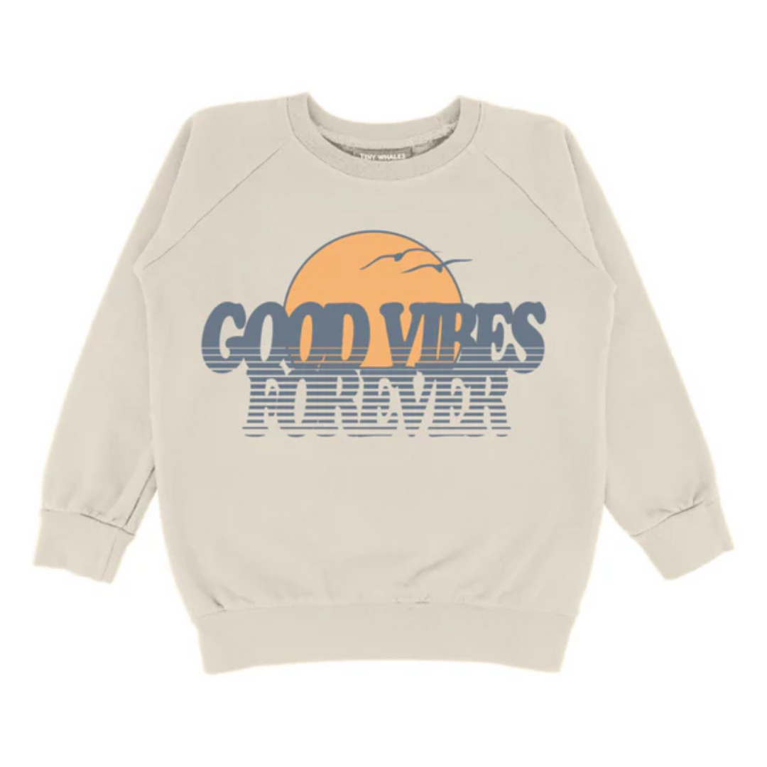 Good Vibes Forever Sweatshirt in Natural front