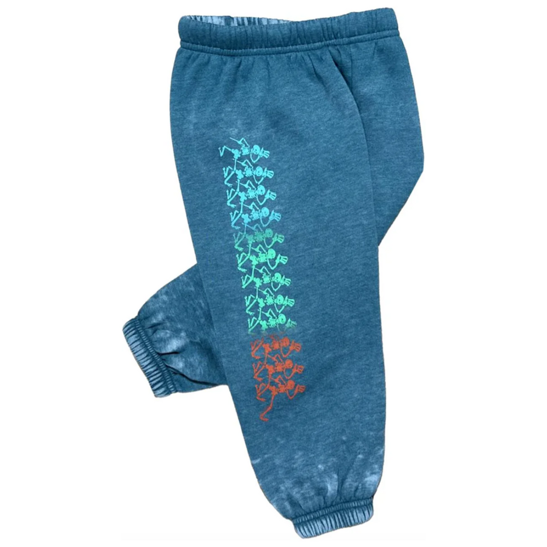 Grateful Dead Skellies Sweatpant in River Green front