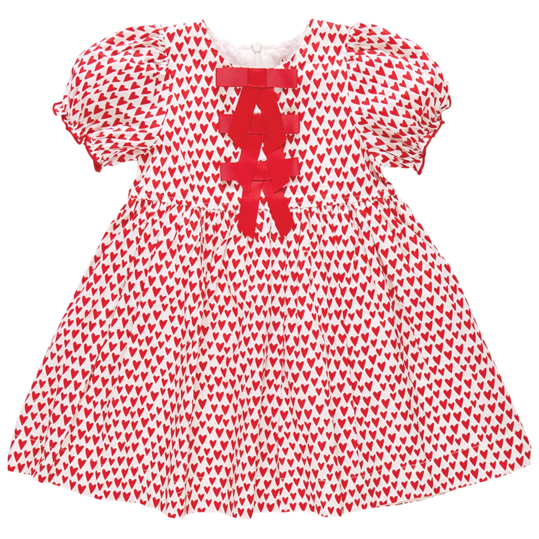 Hermione Dress - Mini Hearts front