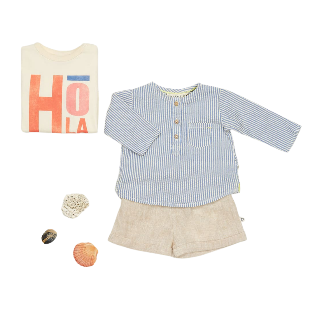 Baby Hola T-Shirt in Ecru