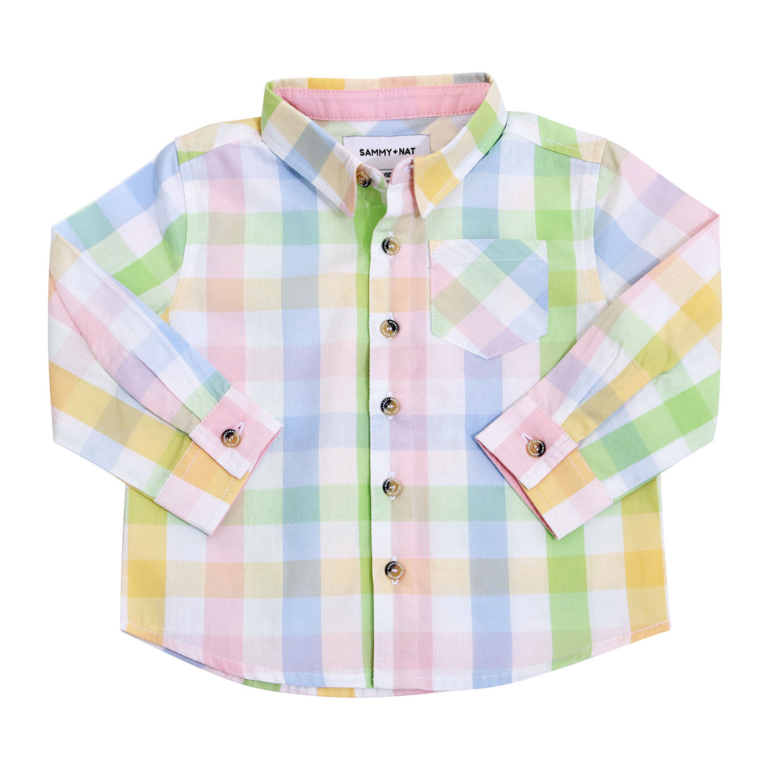 Gingham Perry Shirt Product shot for baby