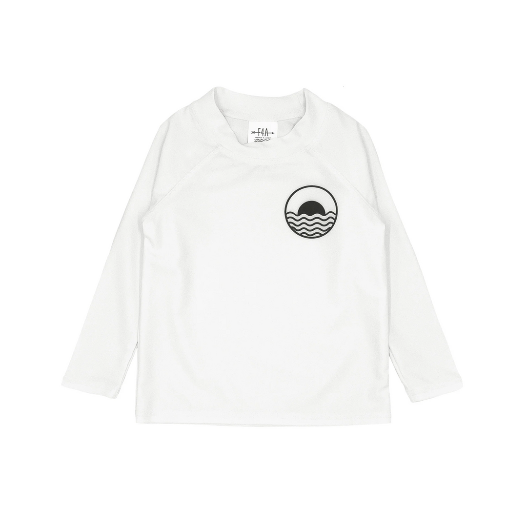 Icon Baby Long Sleeve Rashguard in White front