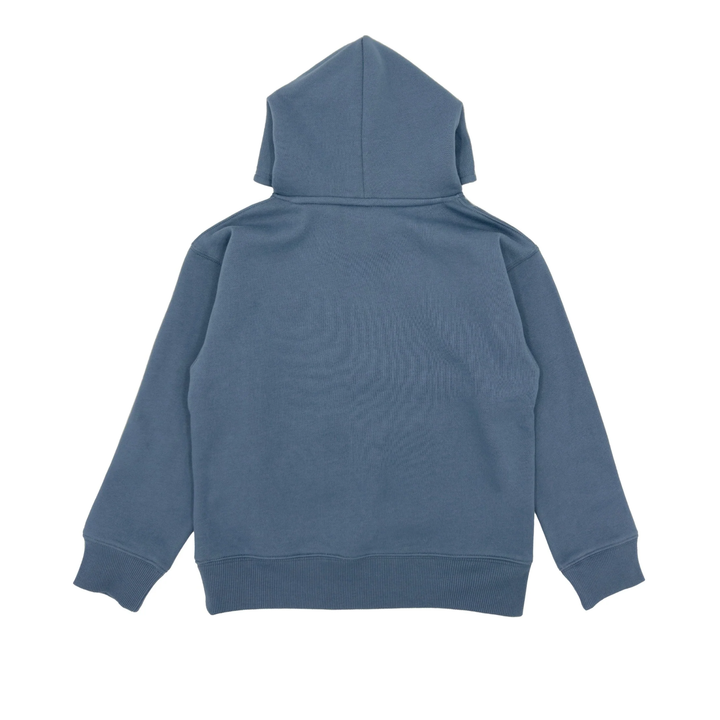 Icon Fleece Pullover Hoodie in Slate Blue back