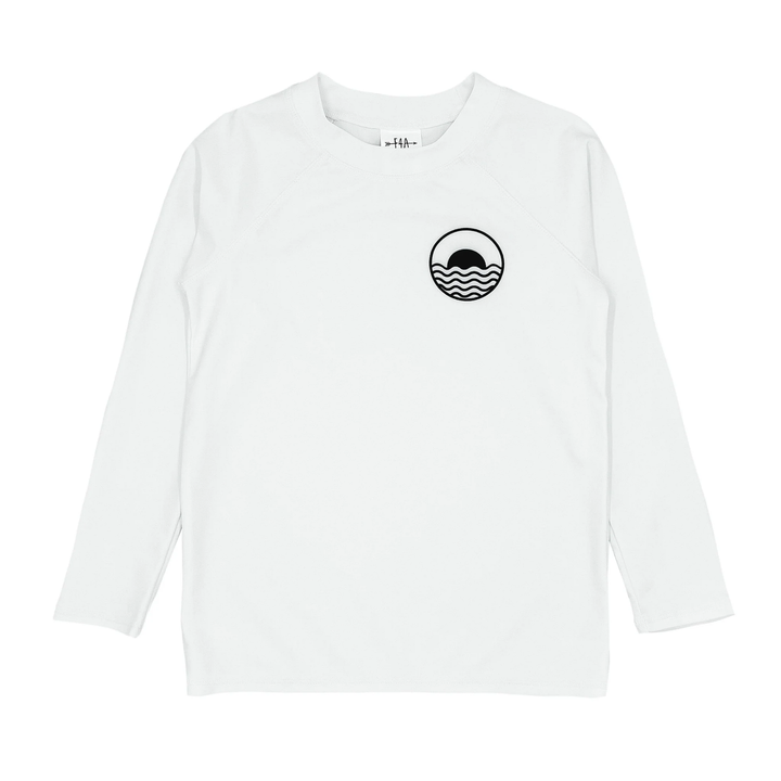 Icon Long Sleeve Rashguard in White front