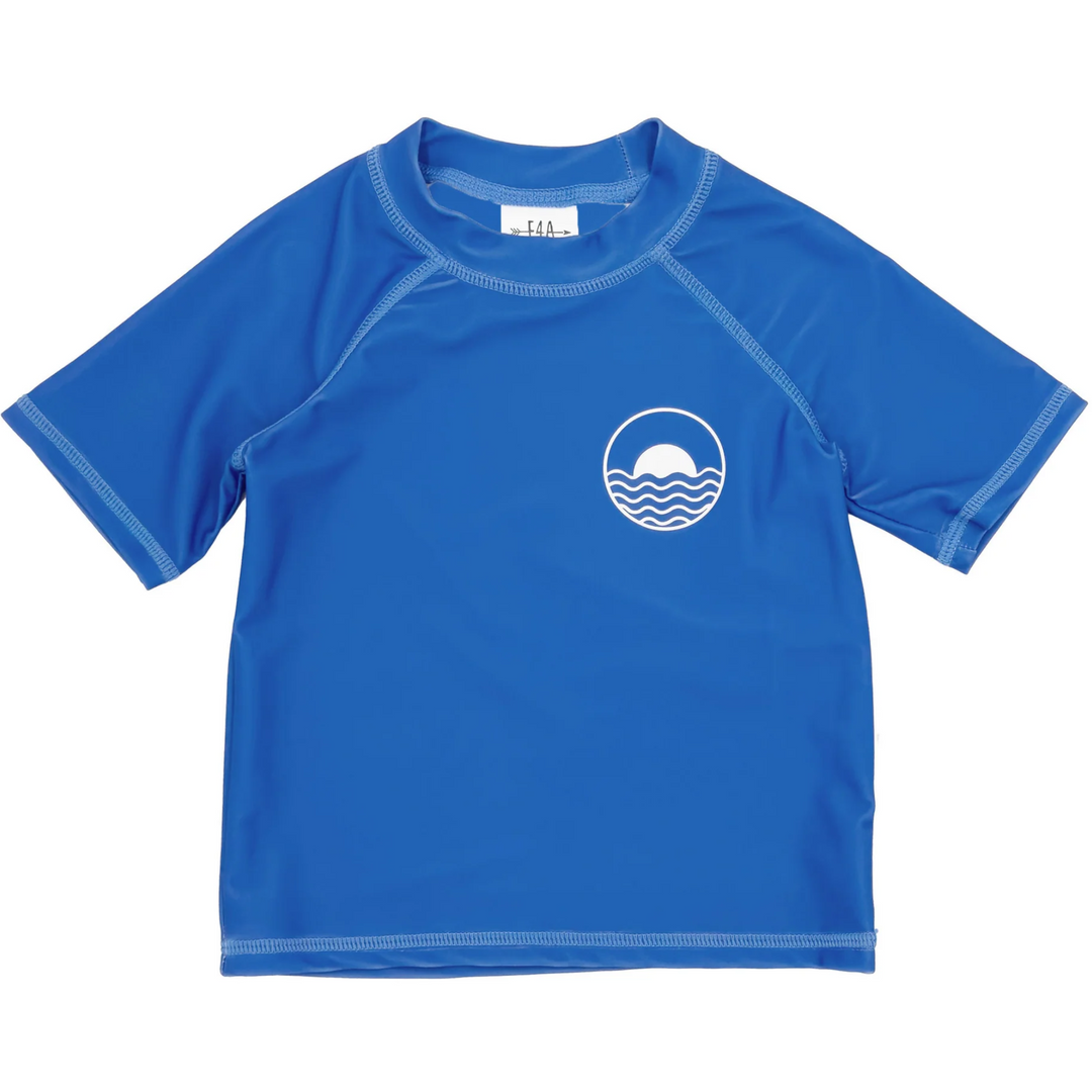 Icon Short Sleeve Rashguard in Marina Blue front