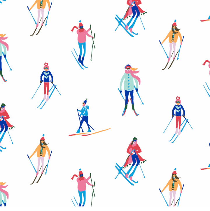 Ski Mountain Pajama Set print