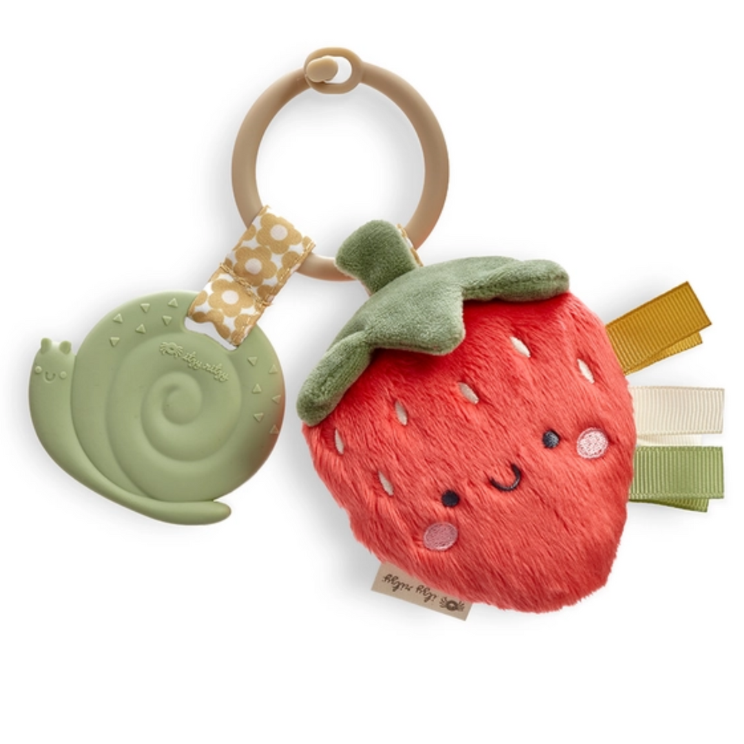 Strawberry Pal Plush and Teether front