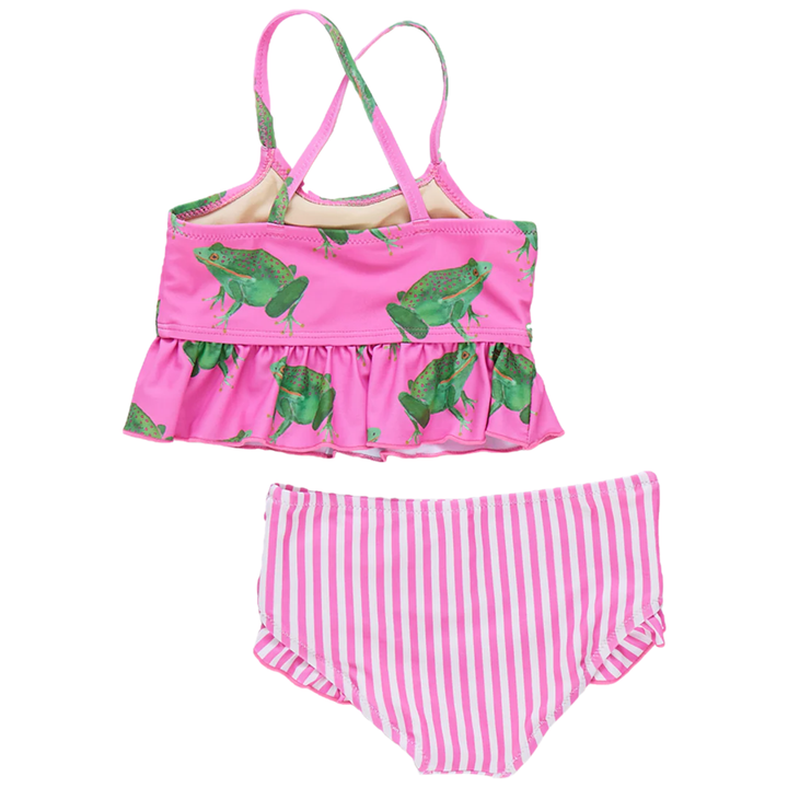 Joy Tankini - Magenta Pink Frogs back