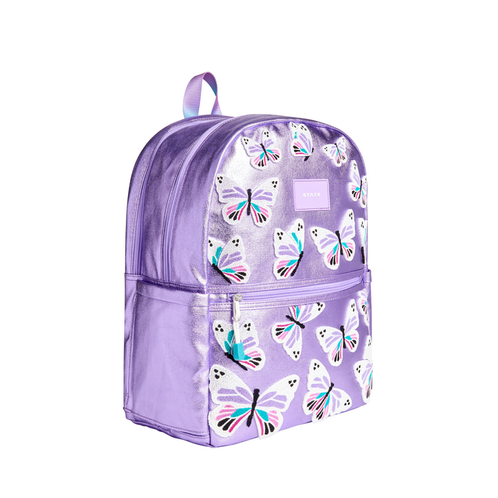 Kane Kids Double Pocket Backpack in 3D Butterfly side