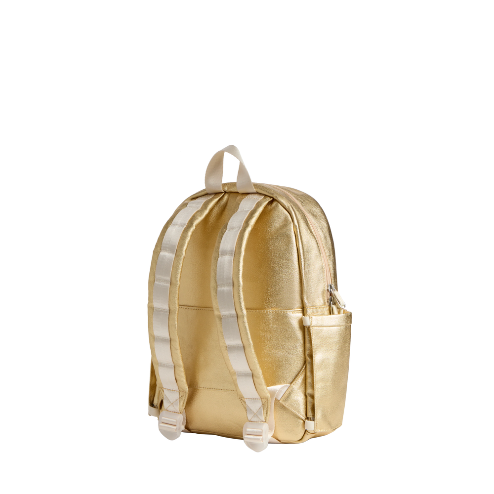 Kane Kids Mini Backpack in Metallic Gold back