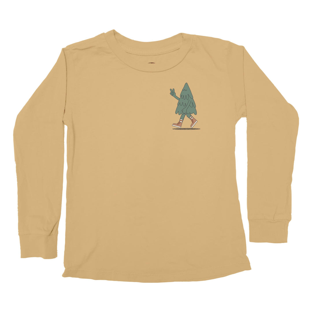 Keep On Long Sleeve Tee in Vintage Gold front