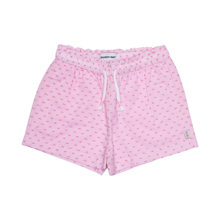 Kelly Swiss Dot Short in Ballet Slipper Front