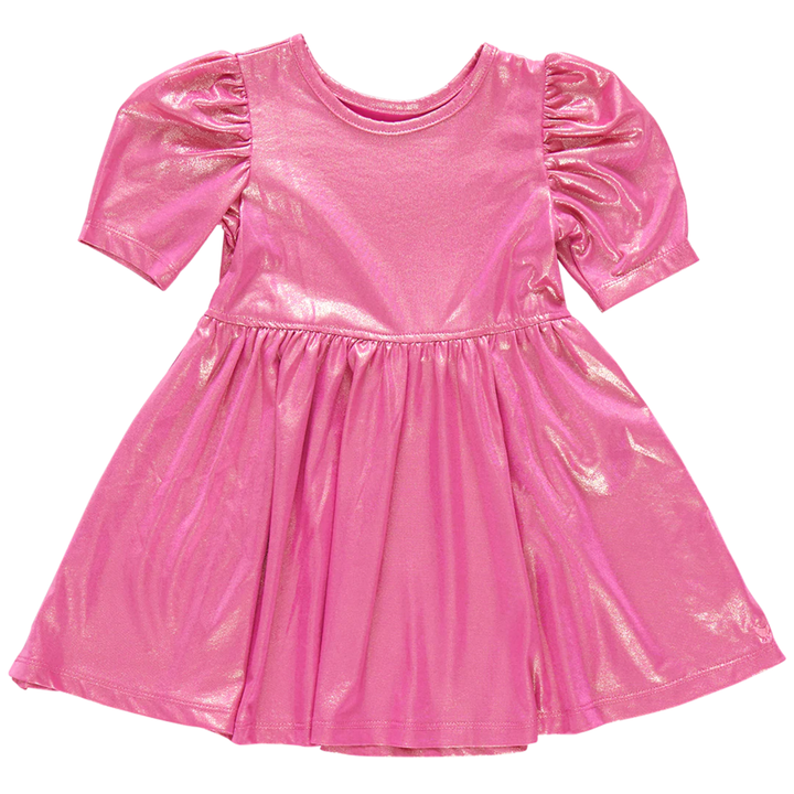 Lame Laurie Dress - Pink front