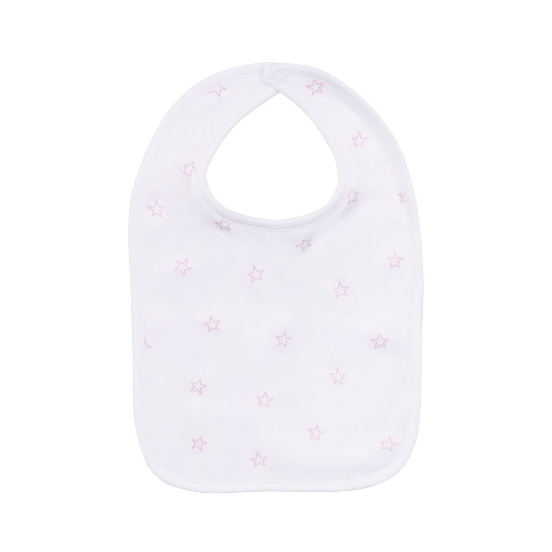 Tiny Stars Bib in Light Pink