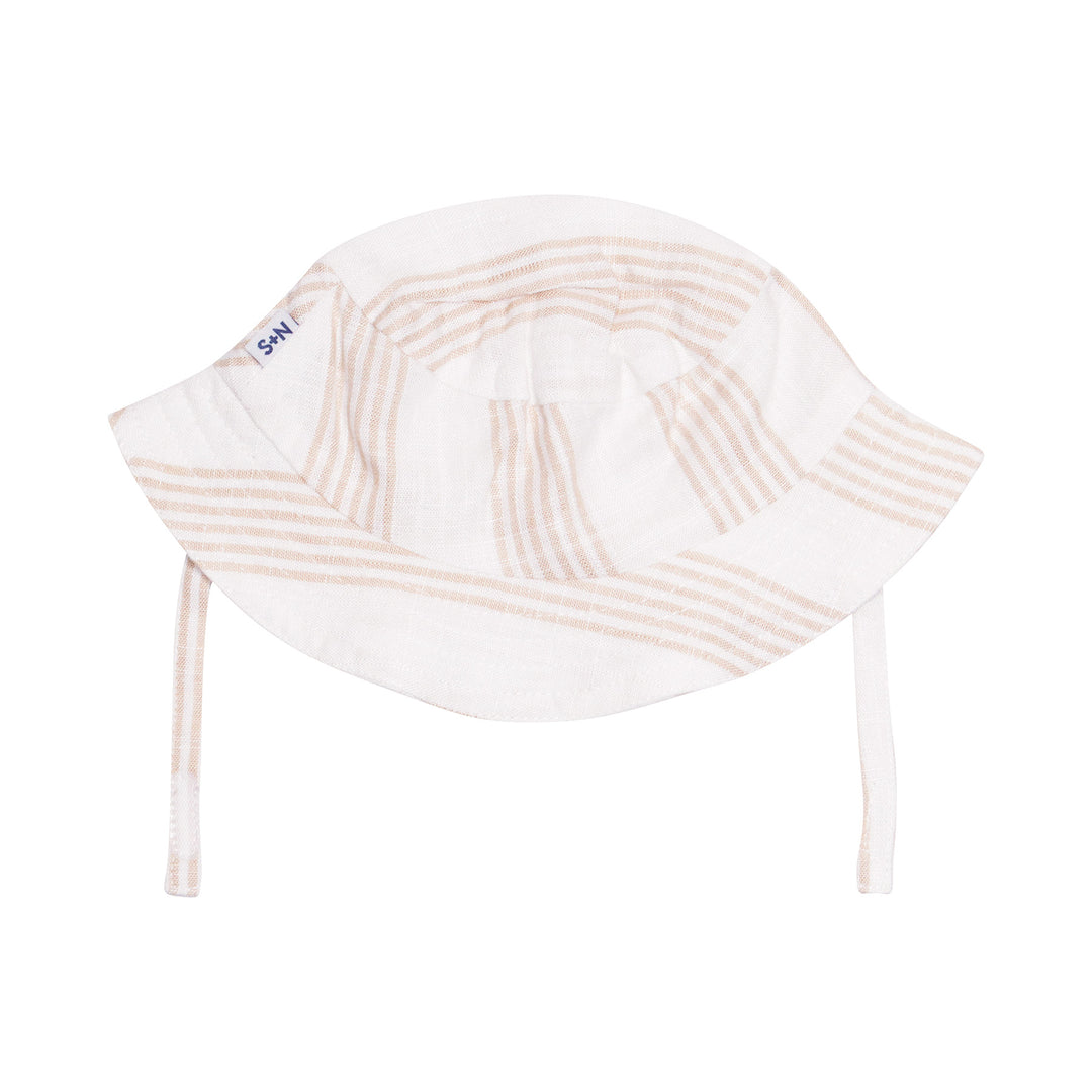 Linen Hat in Stripe