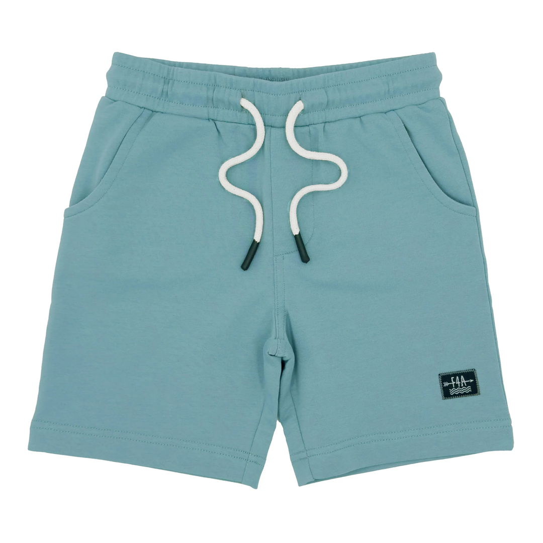 Low Tide Shorts in Surf Blue front