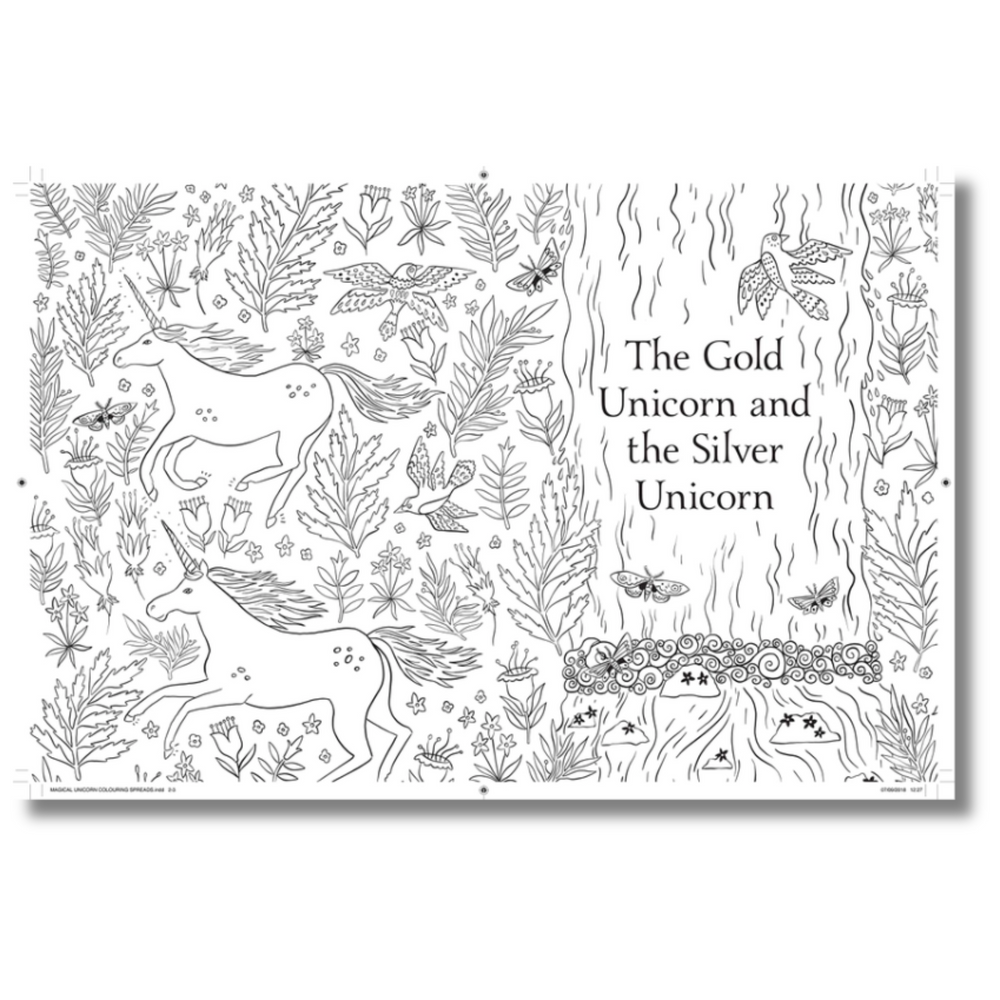 Magical Unicorn Society Official Coloring Book inside