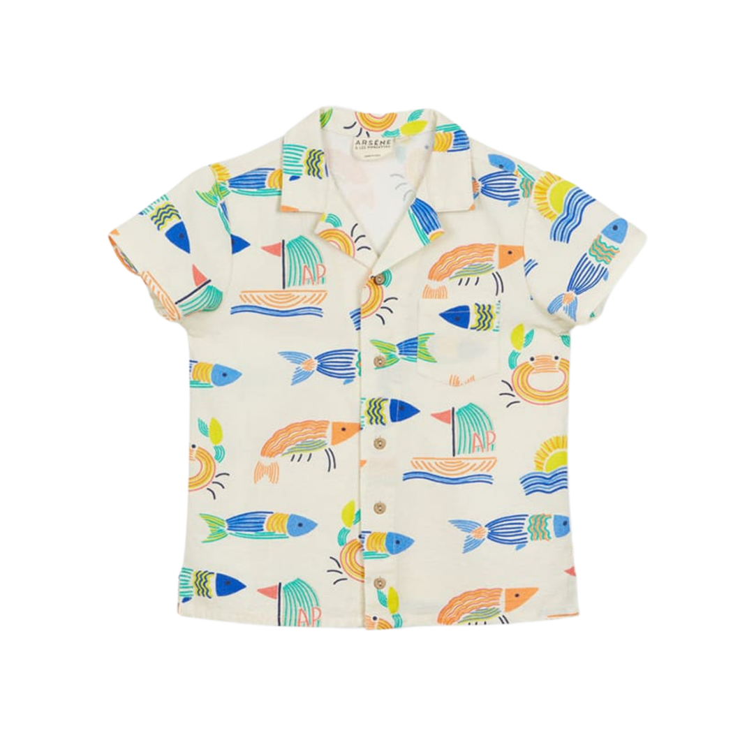 Magnum Ocean Pattern Shirt front