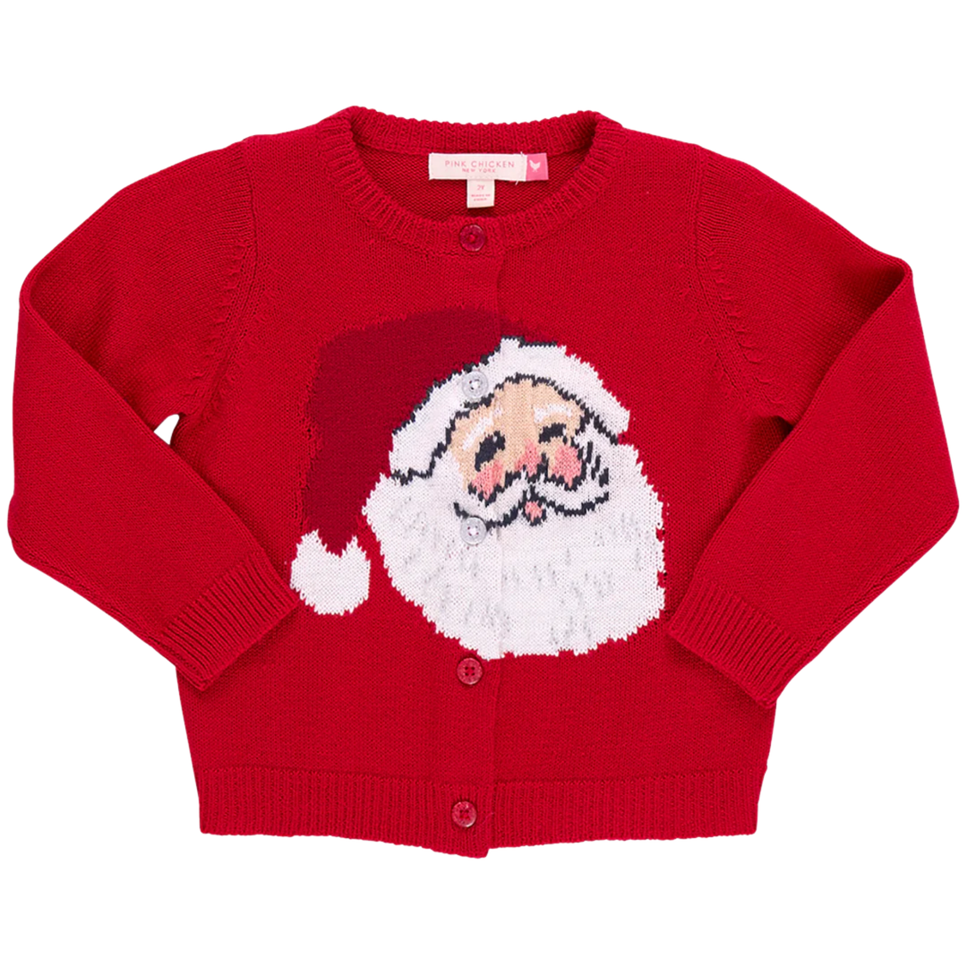 Maude Sweater - Red Santa front