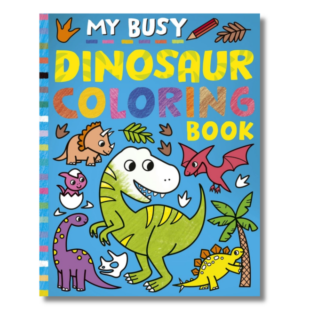 My Busy Dinosaur Coloring Book front