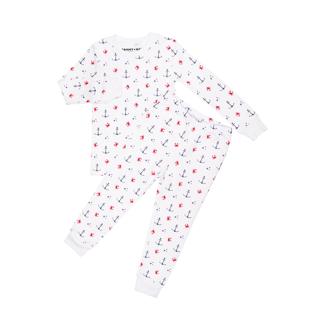 Nautical Crab Pajama Set