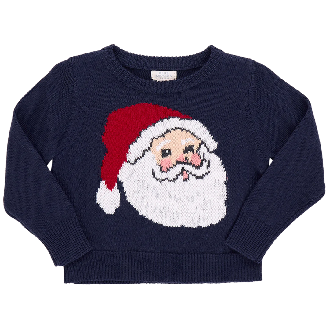 Oliver Sweater - Navy Santa front