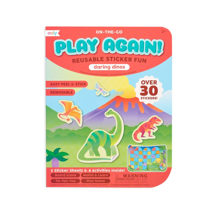 Play Again! Mini On-The-Go Activity Kit - Daring Dinos front