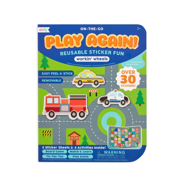 Play Again! Mini On-The-Go Activity Kit - Working Wheels front