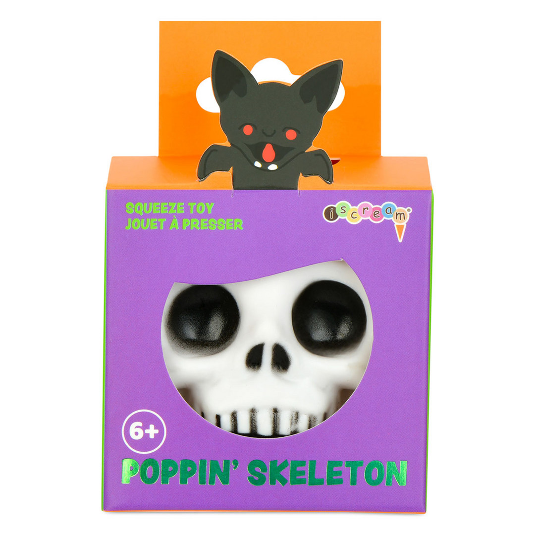 Poppin' Skeleton Squeeze Toy front