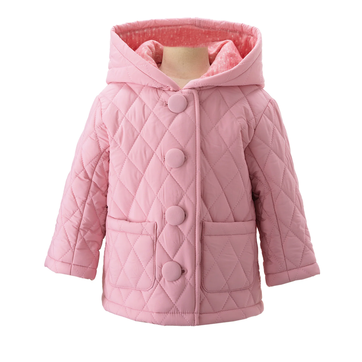 Quilted Jacket in Pink front