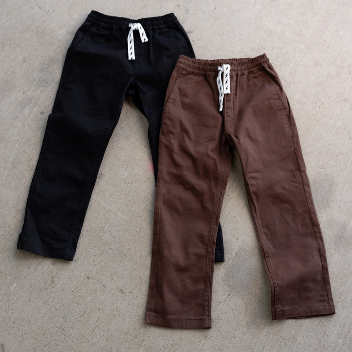 Rad Times Chino Pant in Vintage Black actual photo