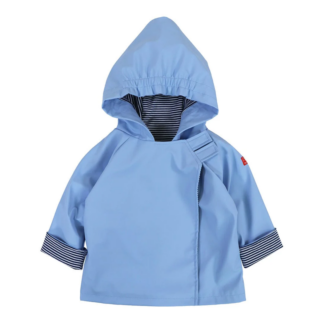 Rain Jacket in Angel Blue front