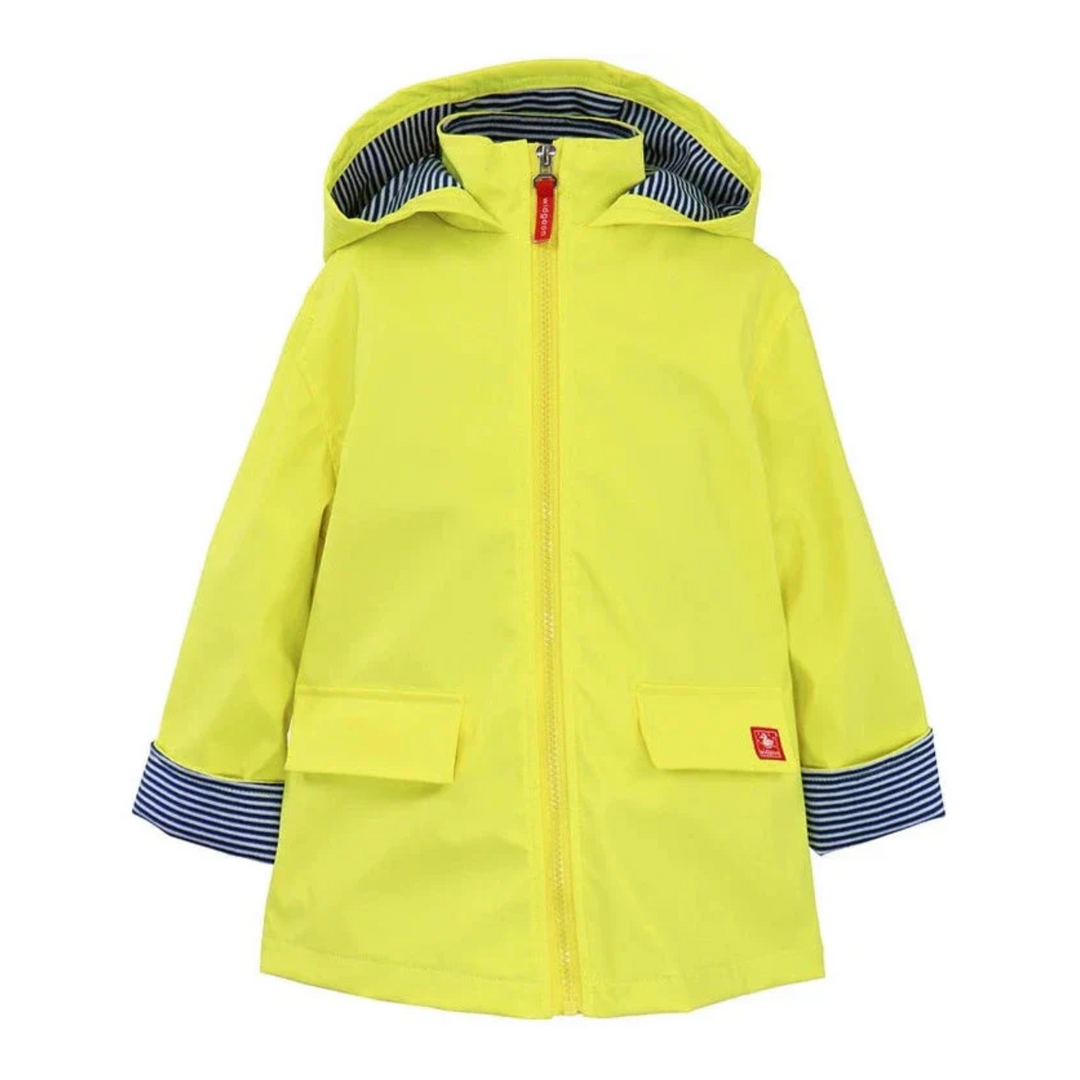 Raincoat in Cyber Yellow front