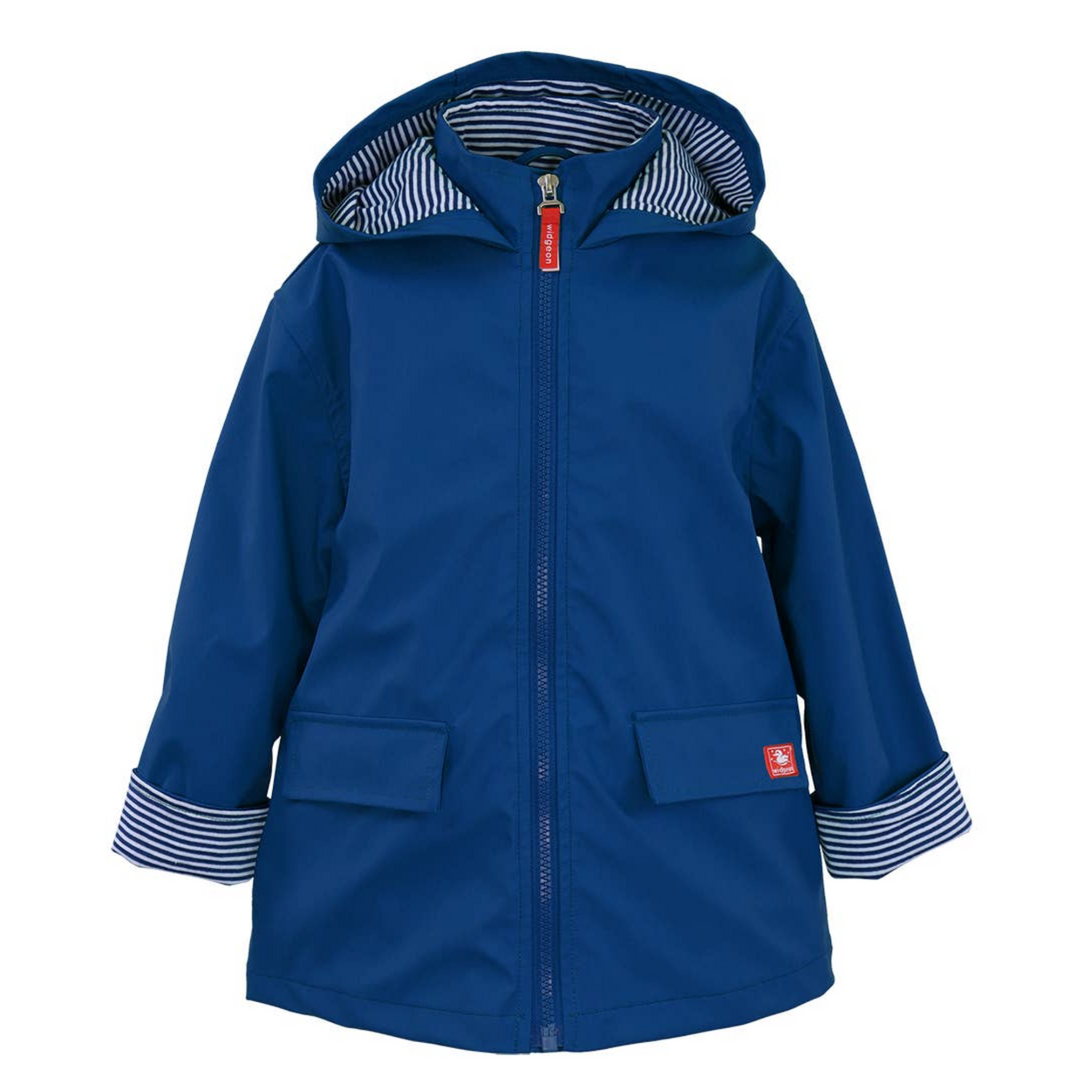 Raincoat in Nautical Blue front