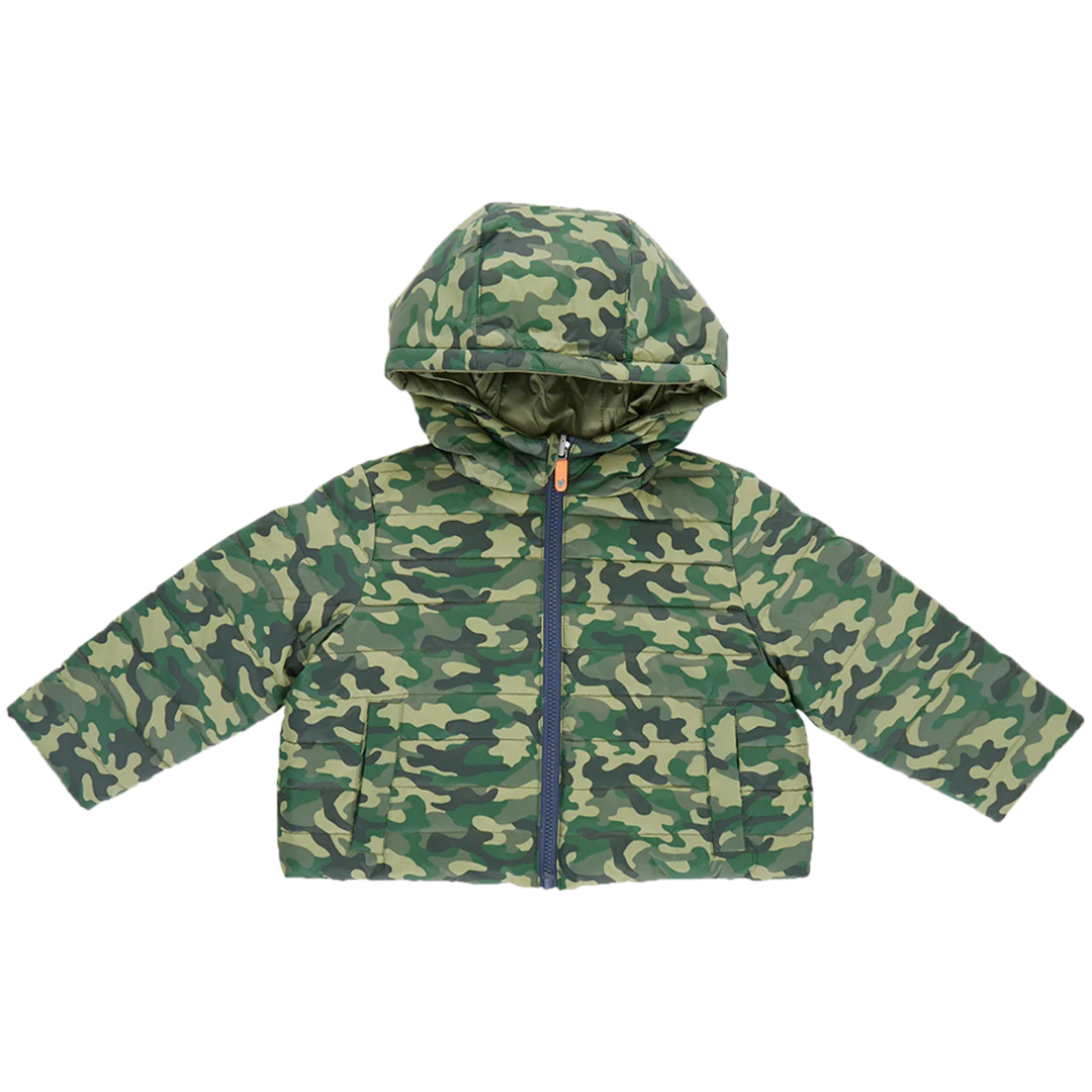 Reversible Riley Jacket - Green Camo front