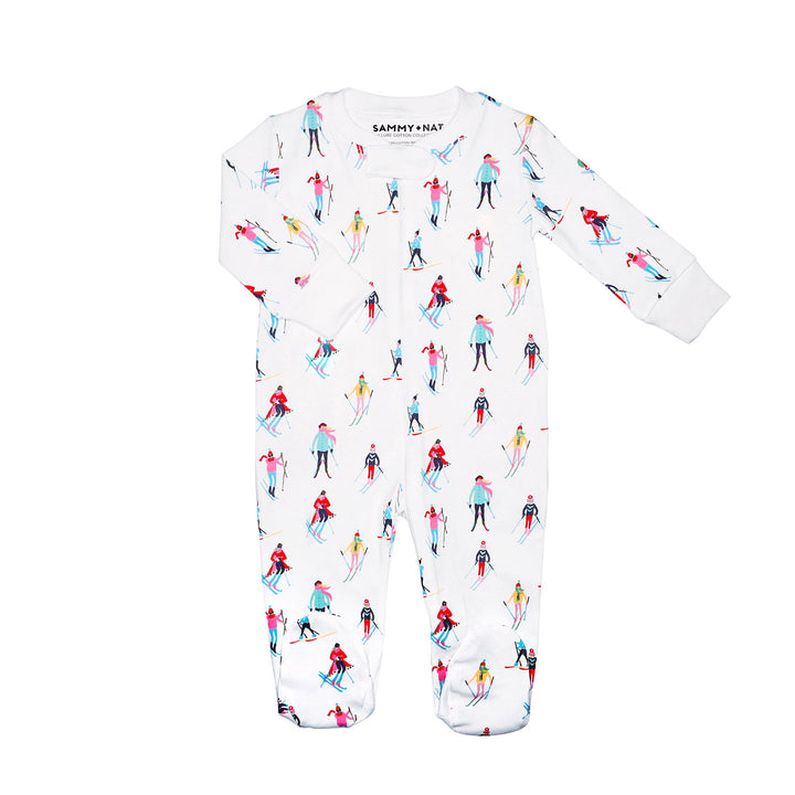 Ski Mountain Zipper Romper no feet