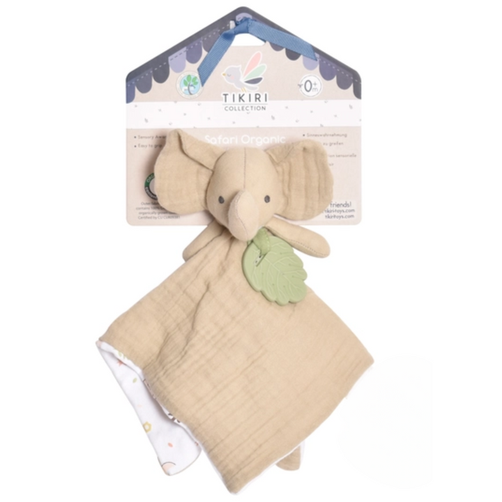 Safari Organic Elephant Comforter front