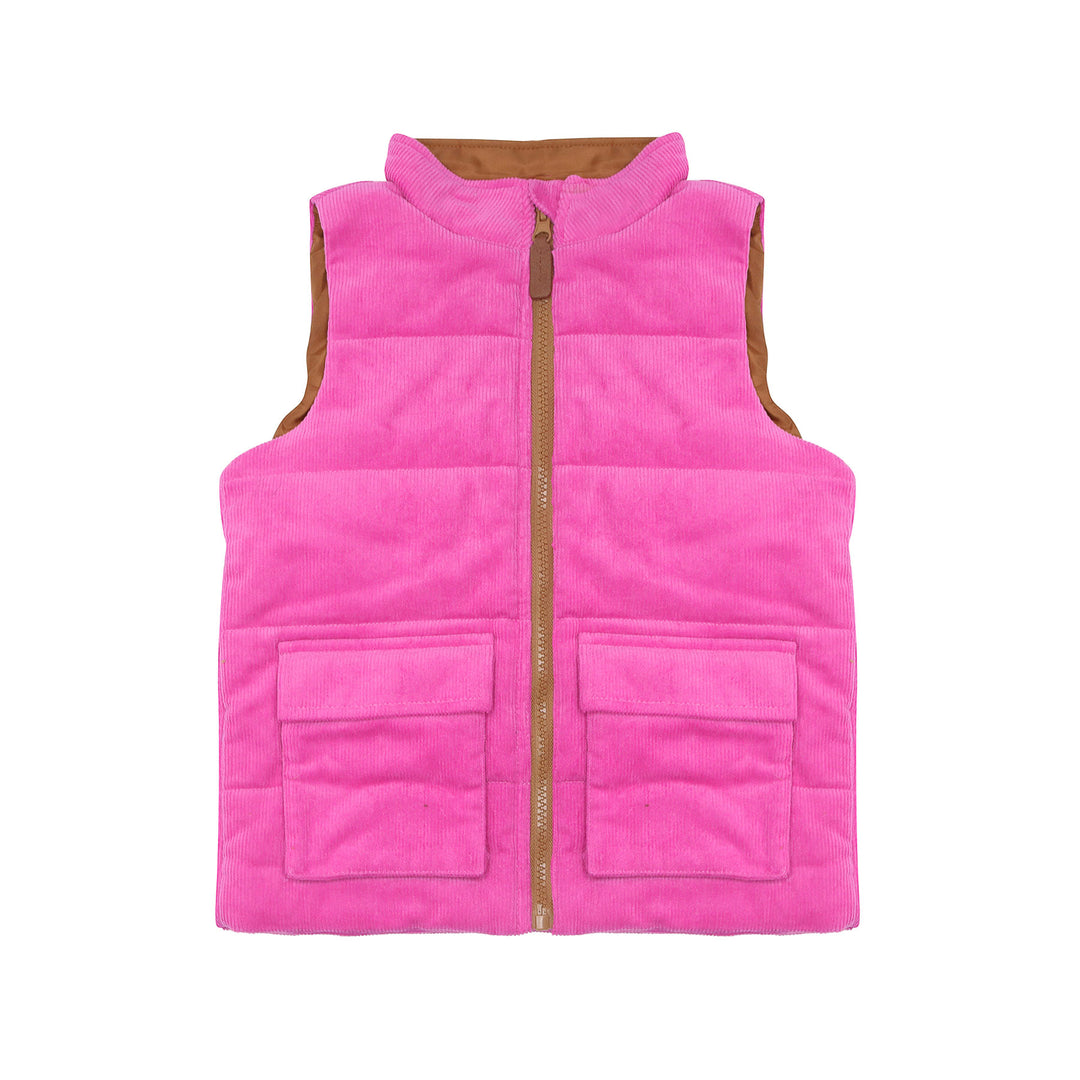 pink corduroy vest