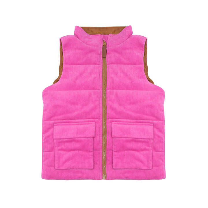 pink corduroy vest