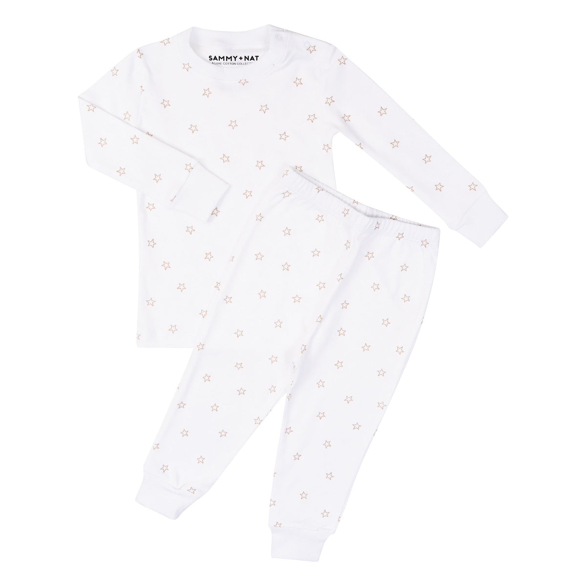 Tiny Stars Pajama Set In Desert Sammy Nat Pima Collection Sammynat Store