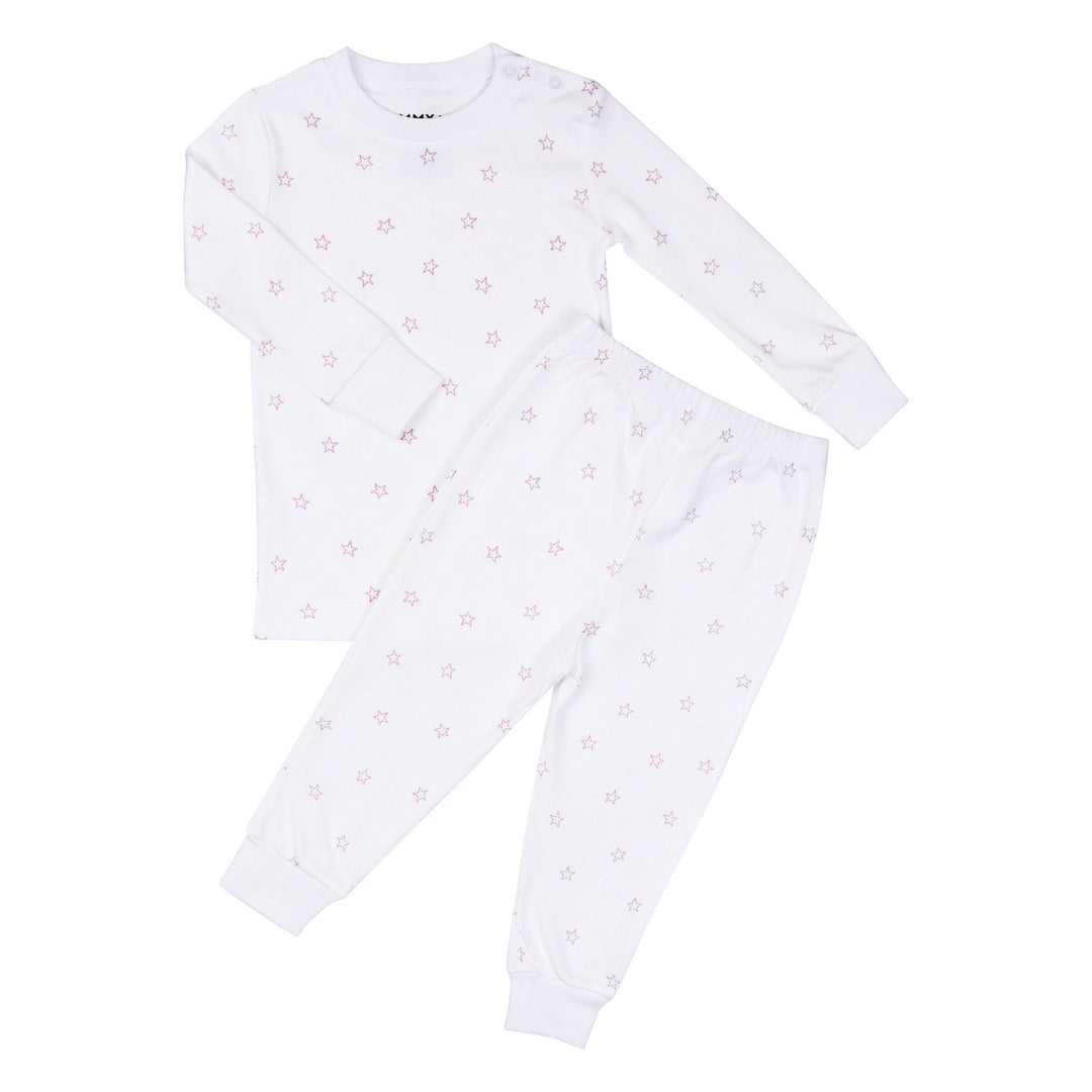 tiny stars pajama in pink