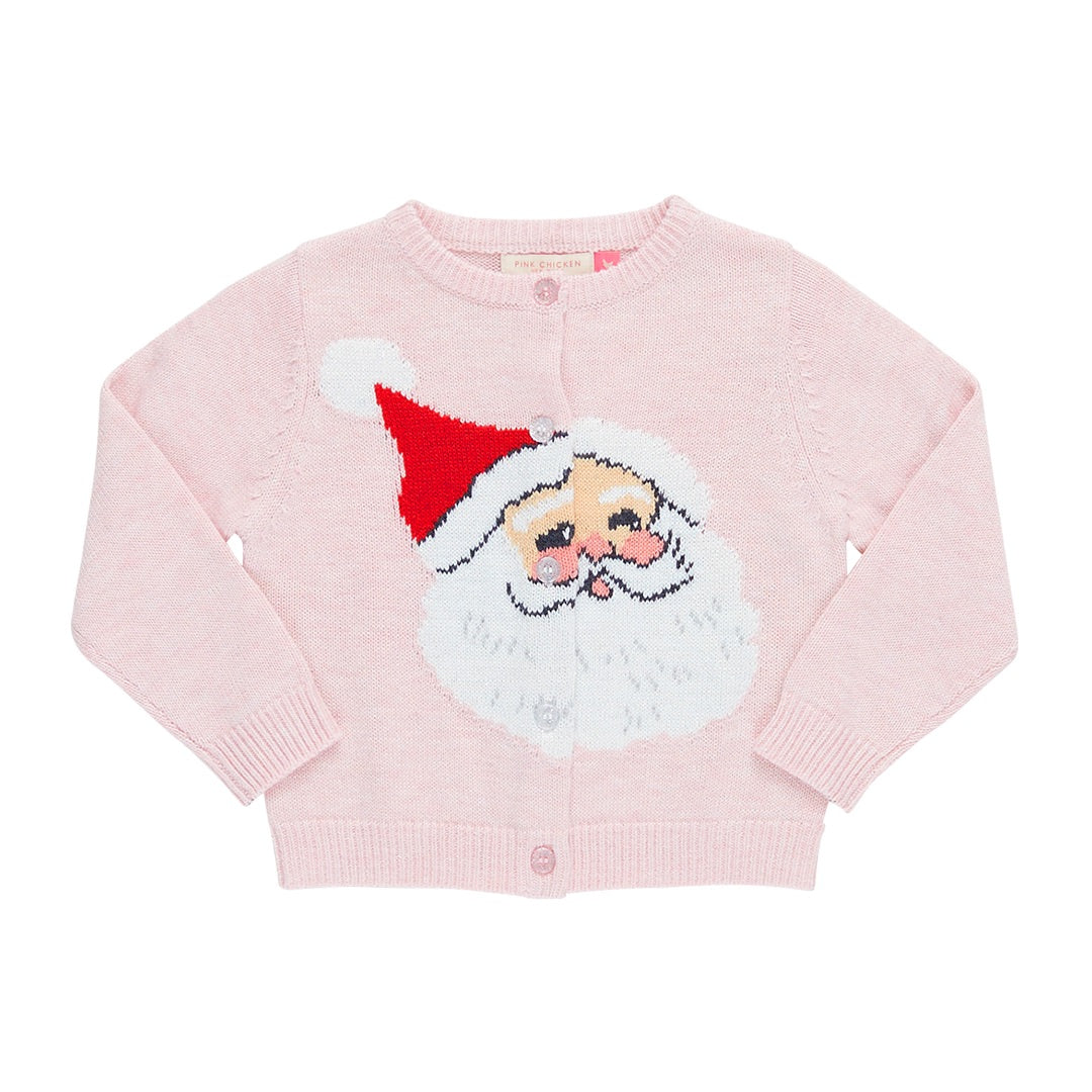 pink santa sweater