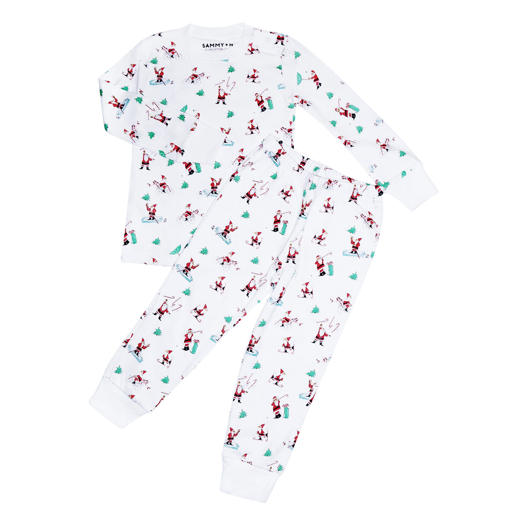 candy cane santa pajama