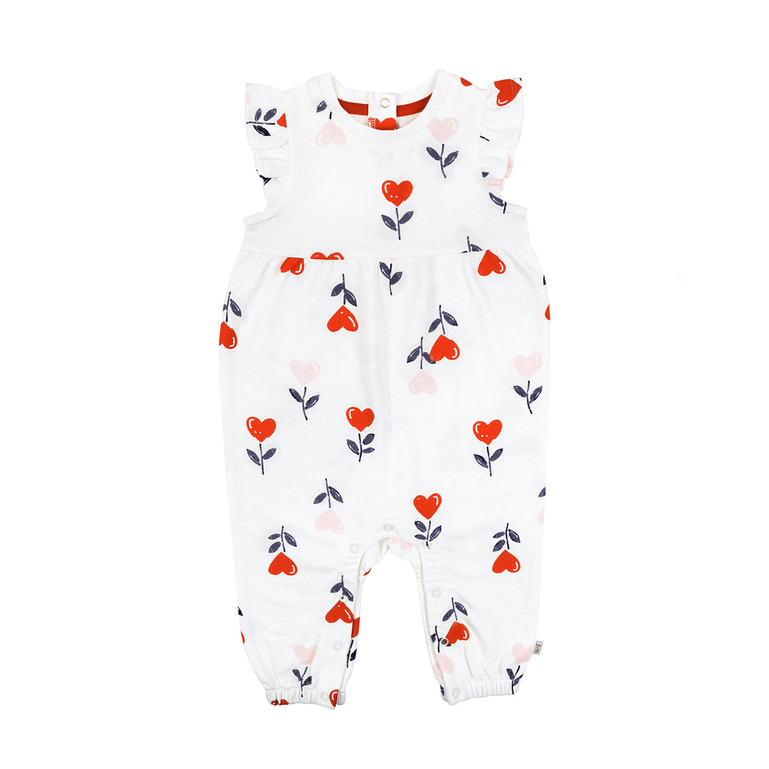 Rachel Romper in Heart Garden