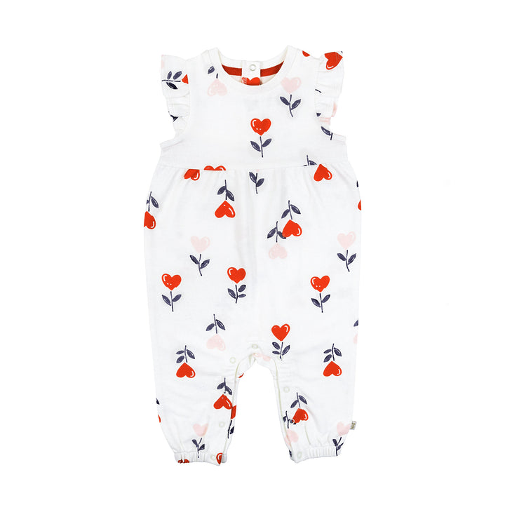 Rachel Romper in Heart Garden