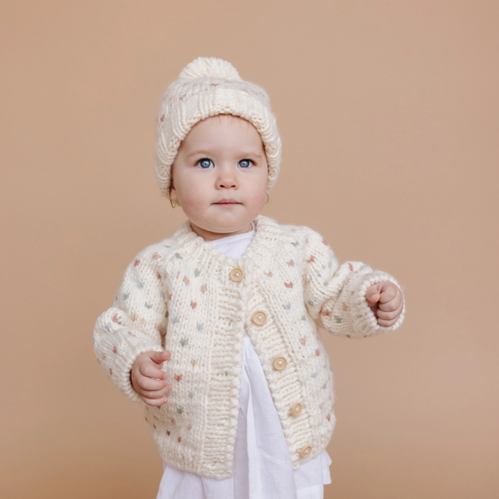 a baby wearing Sawyer Hat in Pastel